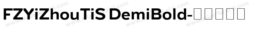 FZYiZhouTiS DemiBold字体转换